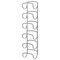mDesign Steel Towel Holder for Bathroom Wall - Wall Mounted Organizer